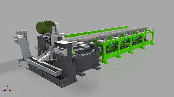 Elektrisches 7.5kw 150r/Min Automatic Circular Saw Machine mit Stangen-Zufuhr